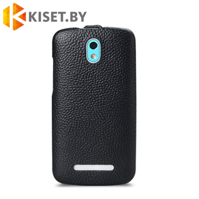Кожаный чехол-книжка для HTC Desire 500 Melkco Jacka Type, синий