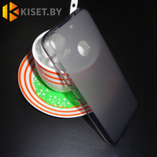 Силиконовый чехол матовый для HTC Desire 10, серый