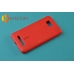 Силиконовый чехол Cherry с защитной пленкой для HTC Desire 400, красный