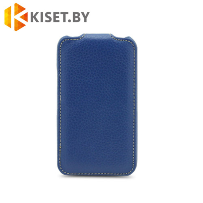 Кожаный чехол-книжка для HTC Desire 500 Melkco Jacka Type, синий