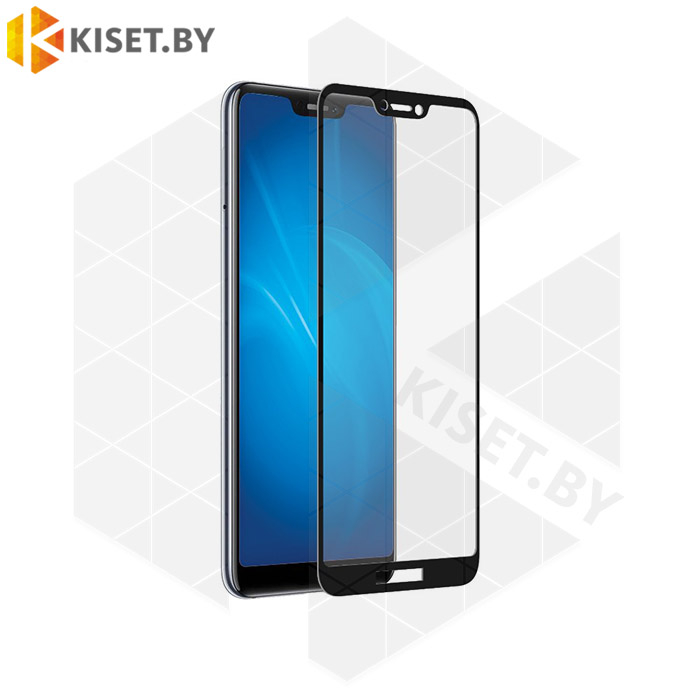 Защитное стекло на весь экран для Honor Play черное