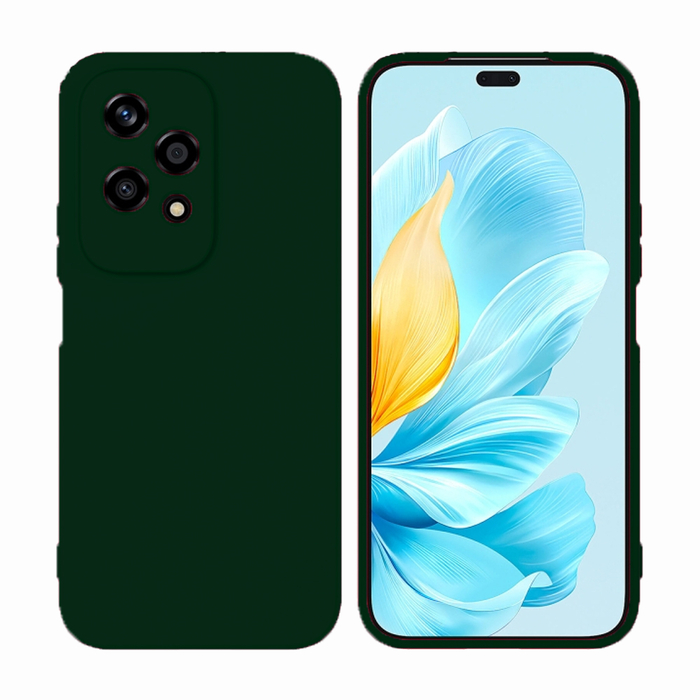 Soft-touch бампер KST Silicone Cover для Honor 200 Lite хаки с закрытым низом