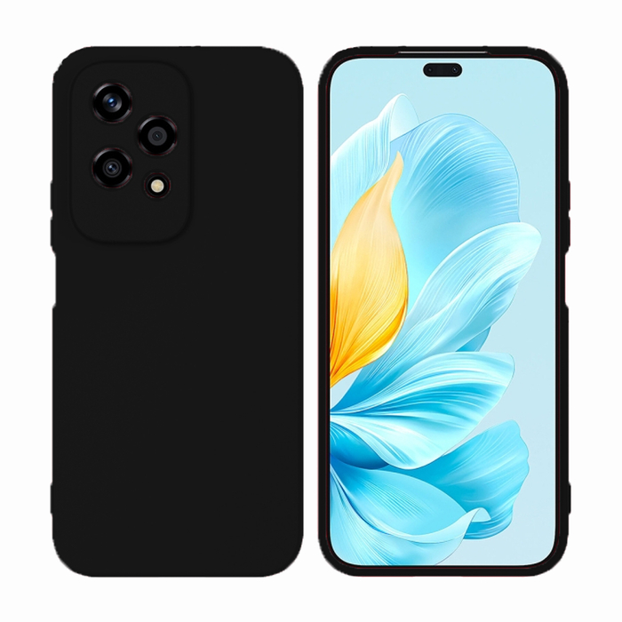 Soft-touch бампер KST Silicone Cover для Honor 200 Lite черный с закрытым низом