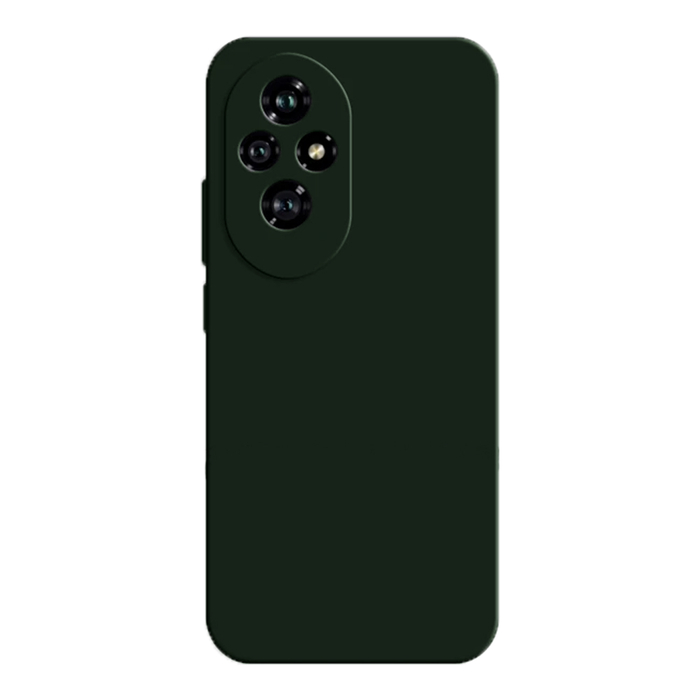 Soft-touch бампер KST Silicone Cover для Honor 200 Pro хаки с закрытым низом
