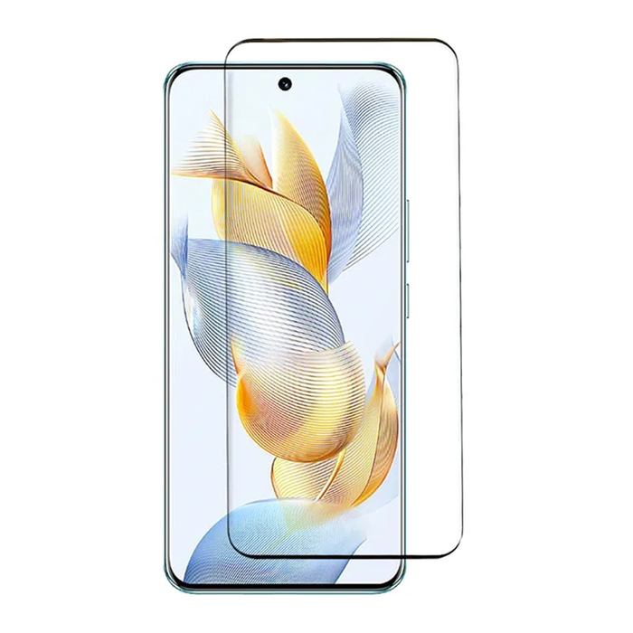 Защитное стекло KST FG для Honor 90 черный с закруглением
