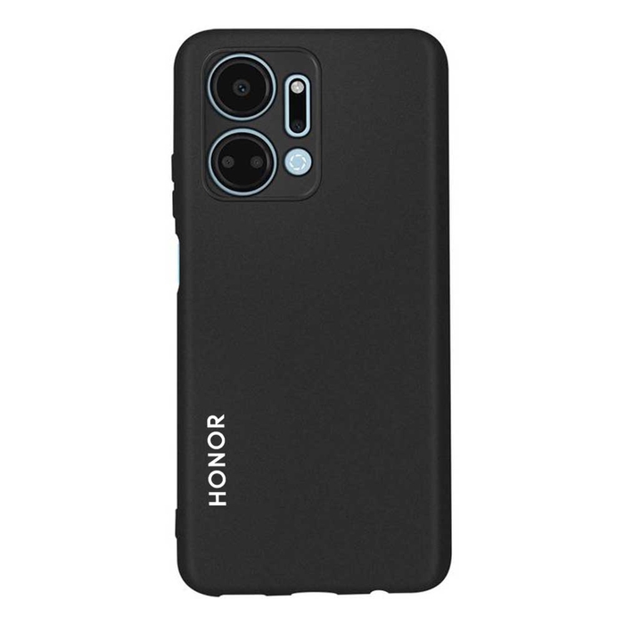 Soft-touch бампер KST Silicone Cover для Honor X7A черный с закрытым низом