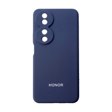 Soft-touch бампер KST Silicone Cover для Honor X7b тёмно-синий с закрытым низом