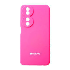 Soft-touch бампер KST Silicone Cover для Honor X7b фуксия с закрытым низом