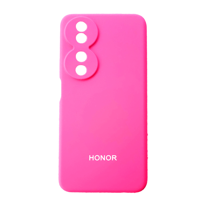 Soft-touch бампер KST Silicone Cover для Honor X7b фуксия с закрытым низом