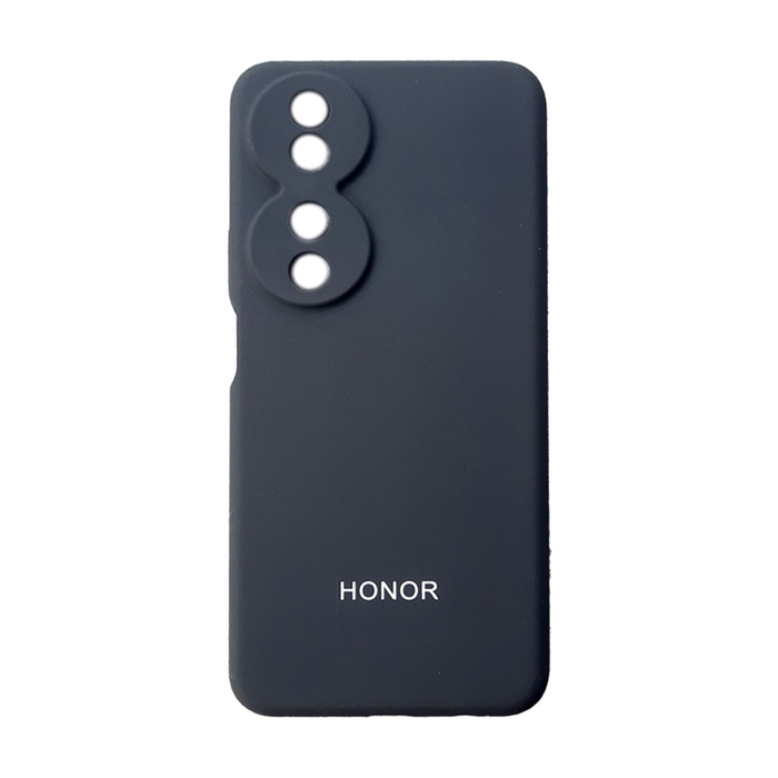 Soft-touch бампер KST Silicone Cover для Honor X7b черный с закрытым низом