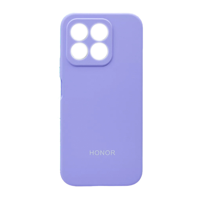 Soft-touch бампер KST Silicone Cover для Honor X8b фиалковый с закрытым низом