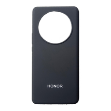 Soft-touch бампер KST Silicone Cover для Honor X9b / X50 черный с закрытым низом