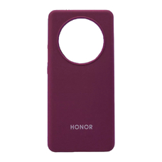 Soft-touch бампер KST Silicone Cover для Honor X9b / X50 марсала с закрытым низом