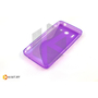 Силиконовый чехол Experts Huawei Ascend G510 (U8951), фиолетовый с волной