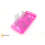 Силиконовый чехол Experts Huawei Ascend G510 (U8951), розовый с волной