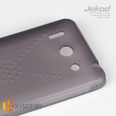 Силиконовый чехол Jekod с защитной пленкой для Huawei Ascend G510, черный