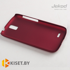 Пластиковый бампер Jekod и защитная пленка для Huawei Ascend G610, красный