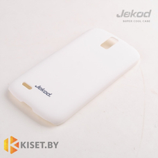 Пластиковый бампер Jekod и защитная пленка для Huawei Ascend G610, белый