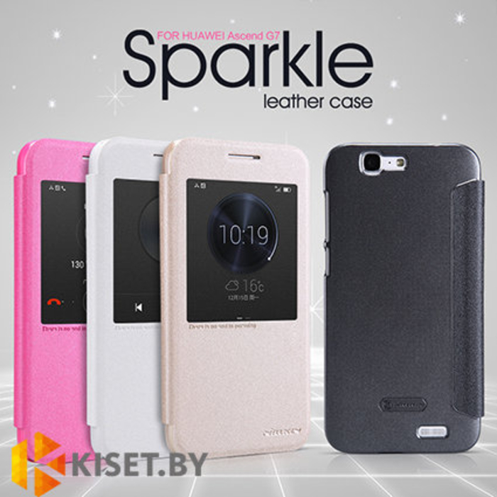 Чехол Nillkin Sparkle для Huawei Ascend G7, золотой