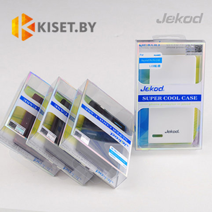Пластиковый бампер Jekod и защитная пленка для Huawei Ascend P2, белый