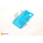 Силиконовый чехол Experts Huawei Ascend P2, бирюзовый с волной