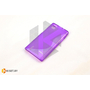 Силиконовый чехол Experts Huawei Ascend P2, фиолетовый с волной