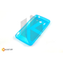 Силиконовый чехол Experts Huawei Ascend Y300 (U8833/T8833), бирюзовый с волной