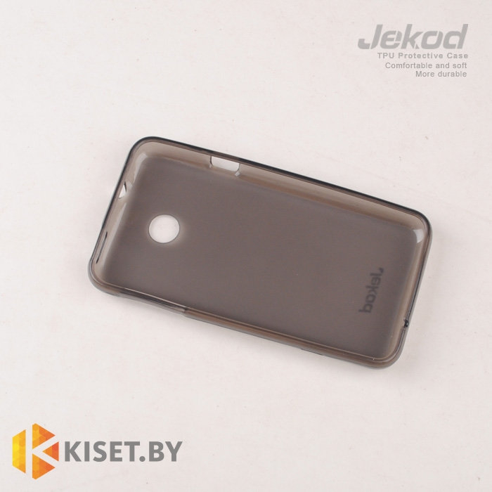 Силиконовый чехол Jekod с защитной пленкой для Huawei Ascend Y330, черный
