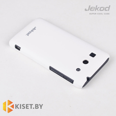 Пластиковый бампер Jekod и защитная пленка для Huawei G520, белый