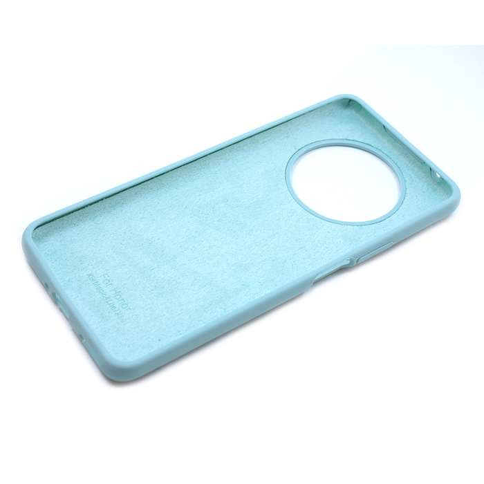 Soft-touch бампер KST Silicone Cover для Honor X9 4G / 5G / Magic4 Lite / X30 2022 бирюзовый с закрытым низом
