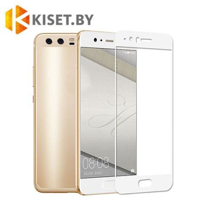 Защитное стекло на весь экран для Huawei P10 Plus, белое