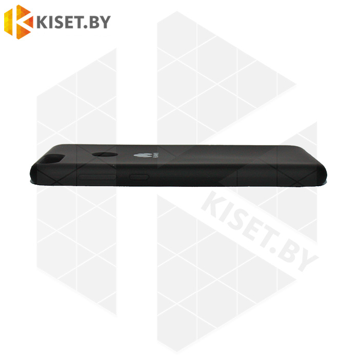 Soft-touch бампер Silicone Cover для Huawei P Smart / Enjoy 7S черный