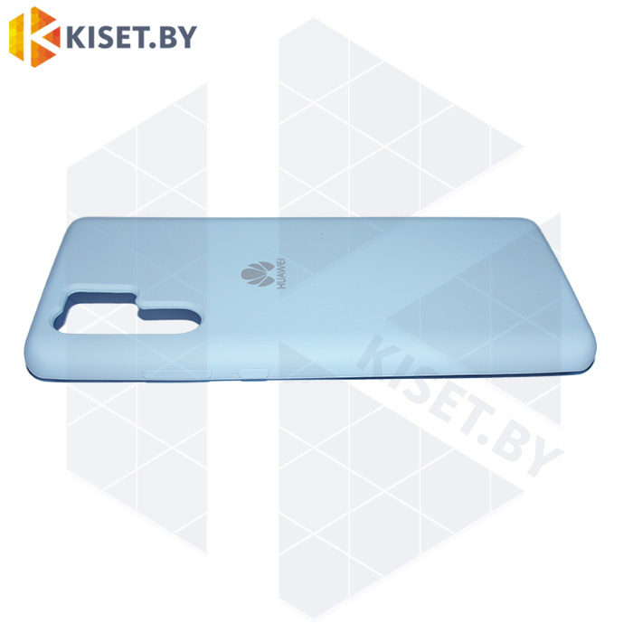 Soft-touch бампер Silicone Cover для Huawei P30 Pro голубой