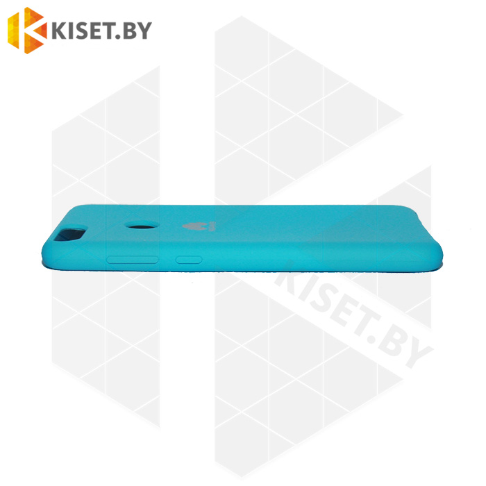 Soft-touch бампер Silicone Cover для Huawei P Smart / Enjoy 7S голубой