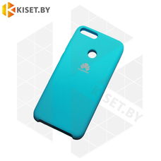 Soft-touch бампер Silicone Cover для Huawei P Smart / Enjoy 7S голубой