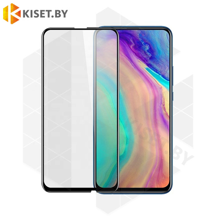 Защитное стекло полной проклейки Full glue для Huawei P Smart Z / Honor 9X / Y9 Prime (2019) / Y9S черное