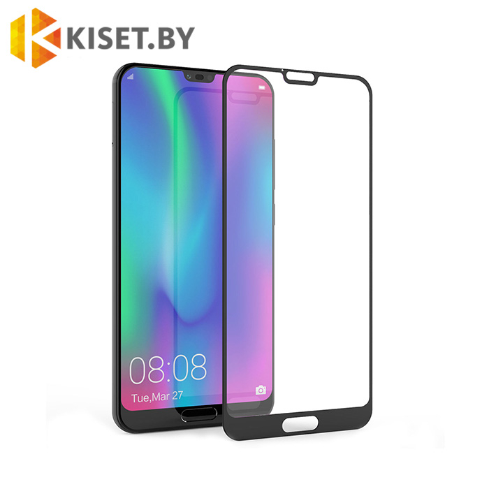 Защитное стекло полной проклейки Full glue для Honor 10 черное