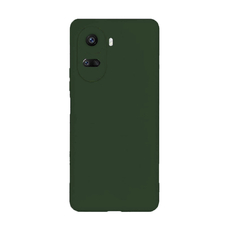 Soft-touch бампер KST Silicone Cover для Huawei Nova 11 SE хаки с закрытым низом