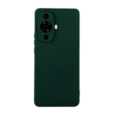 Soft-touch бампер KST Silicone Cover для Huawei Nova 12 Lite хаки с закрытым низом