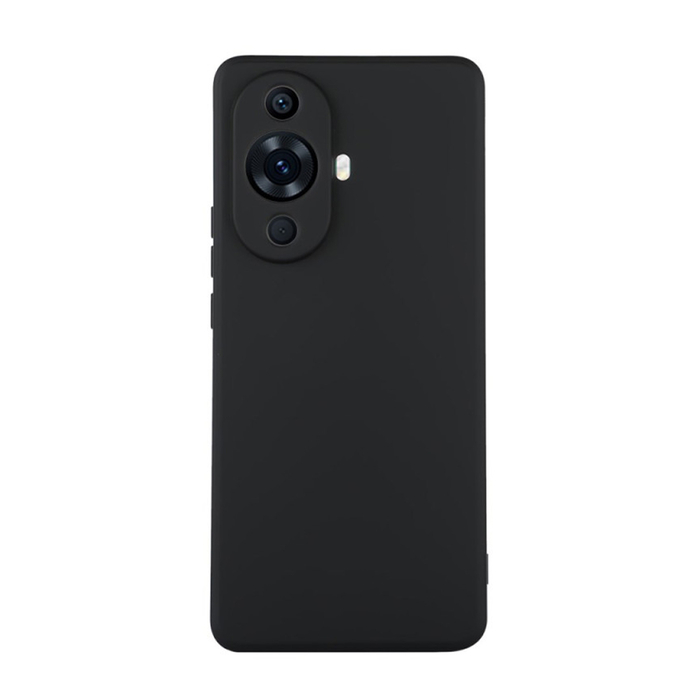 Soft-touch бампер KST Silicone Cover для Huawei Nova 12 Lite черный с закрытым низом