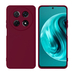 Soft-touch бампер KST Silicone Cover для Huawei Nova 12i марсала с закрытым низом