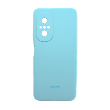 Soft-touch бампер KST Silicone Cover для Huawei Nova 9 SE / Nova 9 SE 5G бирюзовый с закрытым низом