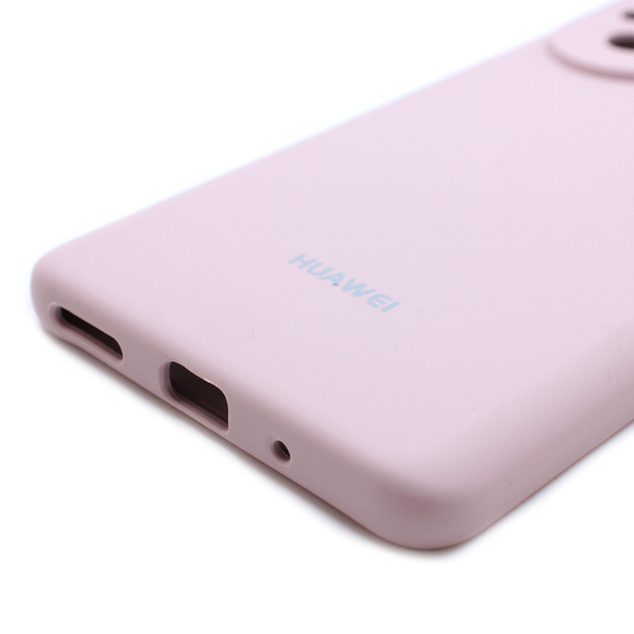 Soft-touch бампер KST Silicone Cover для Huawei Nova 9 SE / Nova 9 SE 5G пудровый с закрытым низом
