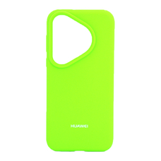 Soft-touch бампер KST Silicone Cover для Huawei Pura 70 Pro салатовый