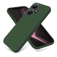 Soft-touch бампер KST Silicone Cover для Infinix Hot 30 Play хаки с закрытым низом