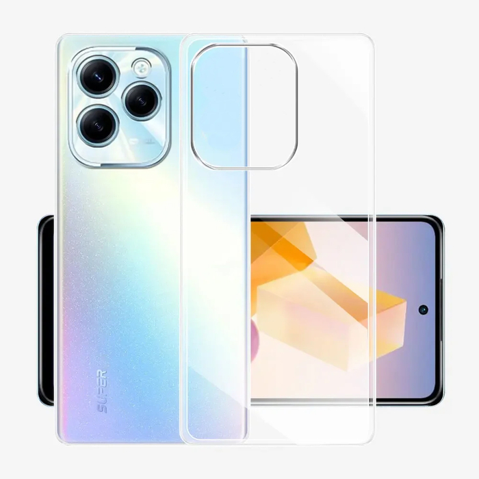 Силиконовый чехол KST UT для Infinix Hot 40 / Hot 40 Pro прозрачный
