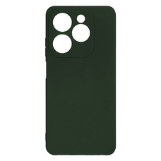 Soft-touch бампер KST Silicone Cover для Infinix Hot 40i / Smart 8 хаки с закрытым низом