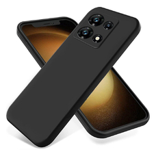 Soft-touch бампер KST Silicone Cover для Infinix Note 30 Pro черный с закрытым низом