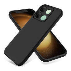 Soft-touch бампер KST Silicone Cover для Infinix Smart 7 / Smart 7 Plus черный с закрытым низом