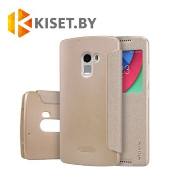 Чехол Nillkin Sparkle для Lenovo A7010 / Vibe X3 Lite, золотой
